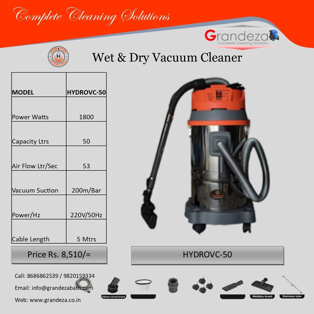 GRANDEZA HYDROVC-18 Wet & Dry Vacuum Cleaner