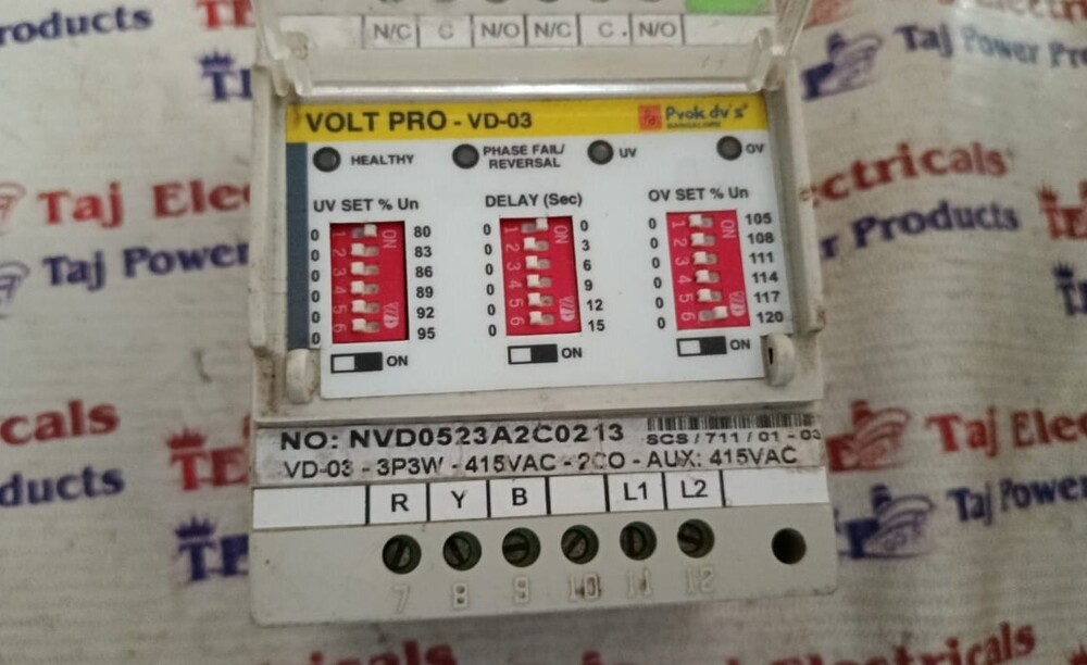 VOLTPRO-VD-03 VOLTAGE RELAY