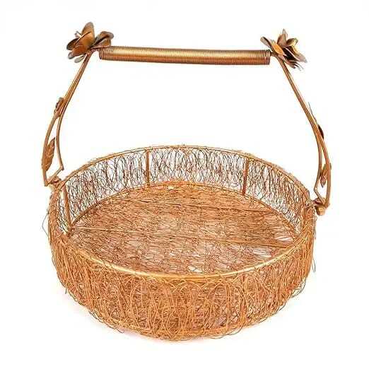 Designer Brass Basket