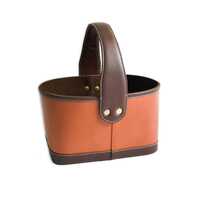 Designer Leather Basket
