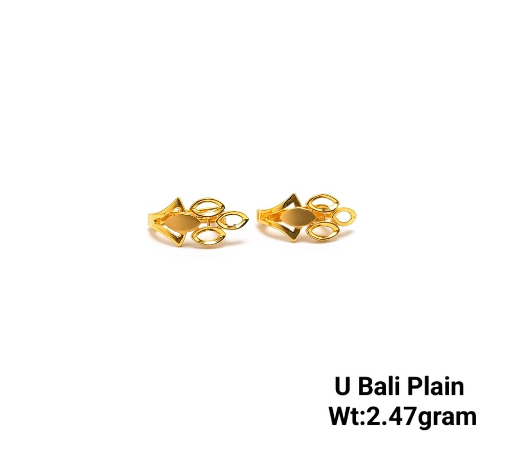 22KT New Design Gold U Bali Plain