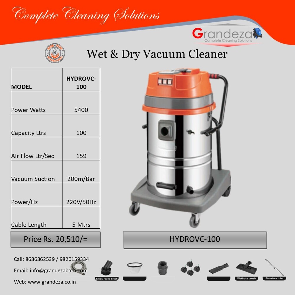 GRANDEZA HYDROVC-100 Wet & Dry Vacuum Cleaner