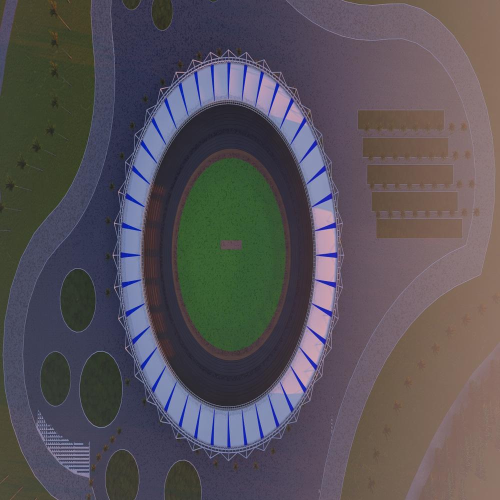 Stadium Tensile Structure - Floor Material: Steel