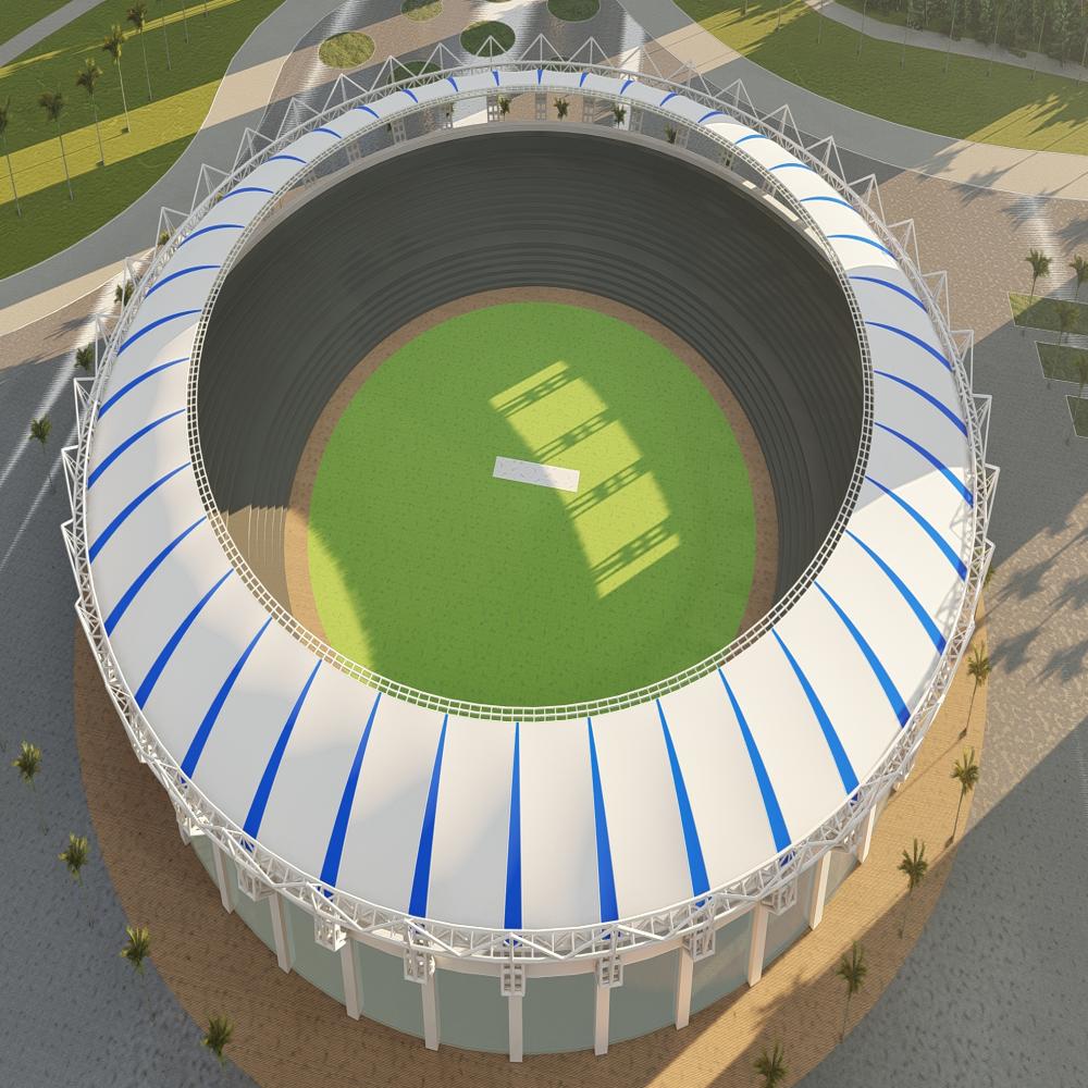 Stadium Tensile Structure - Floor Material: Steel
