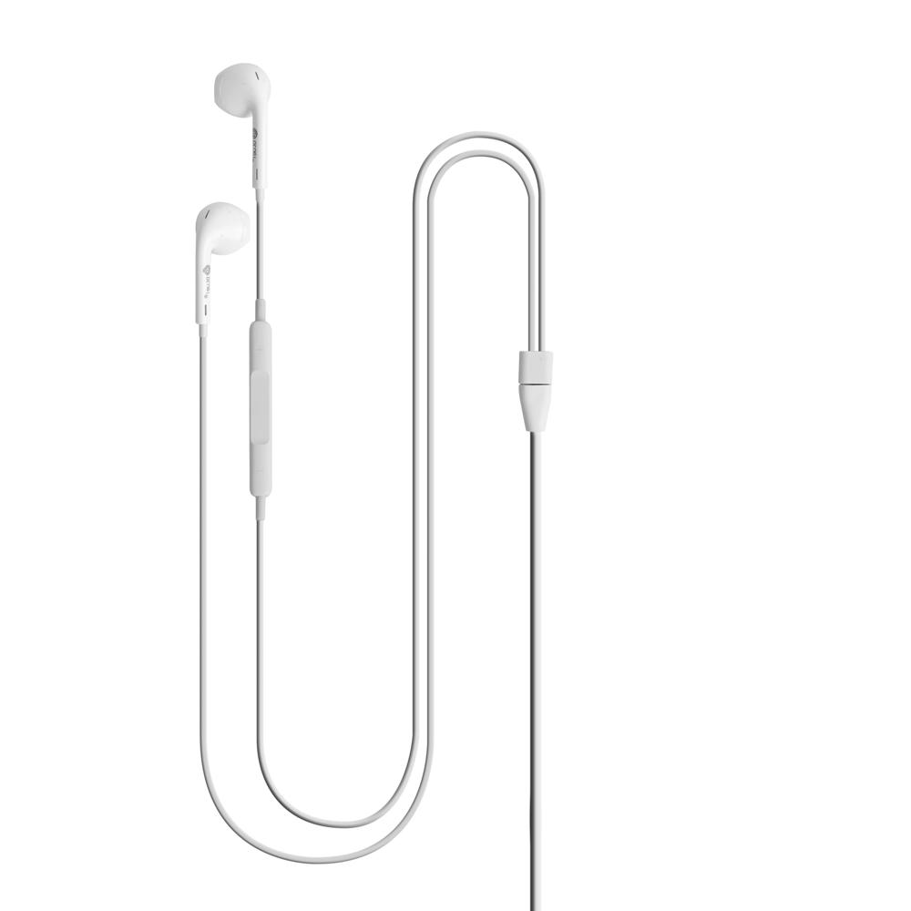 E1 Wired Earphones With Mic - Color: White