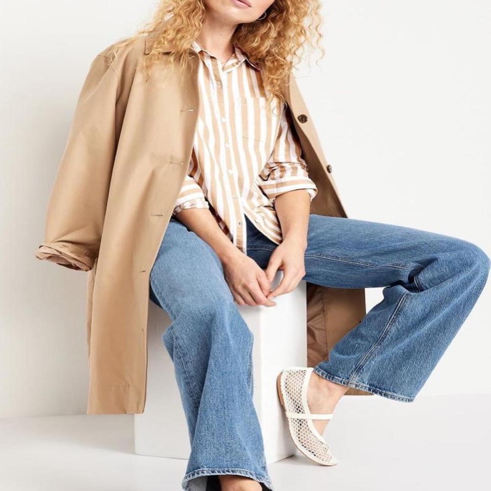 Classic Sand Stripe Button-down - Color: Yellow