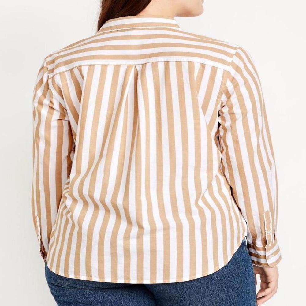 Classic Sand Stripe Button-down - Color: Yellow