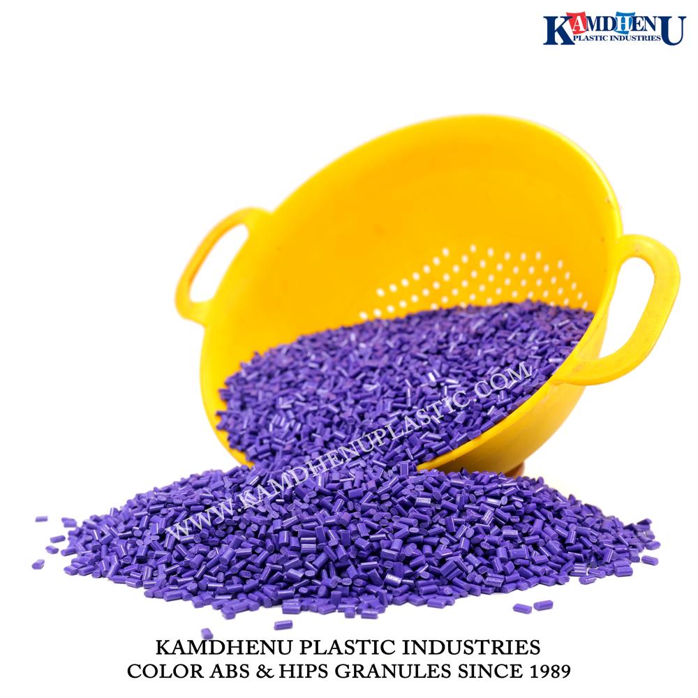 Purple / Jamuni ABS Plastic Granules - Vibrant finish