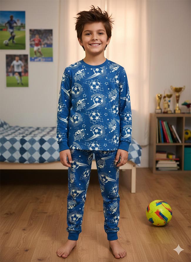 K22139 Boys n Girls Printed Pyjama Sets
