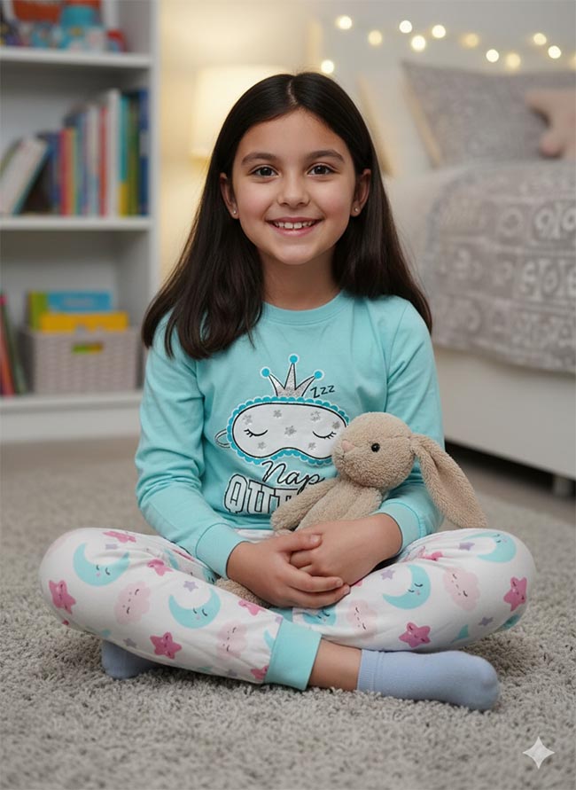 K22139 Boys n Girls Printed Pyjama Sets