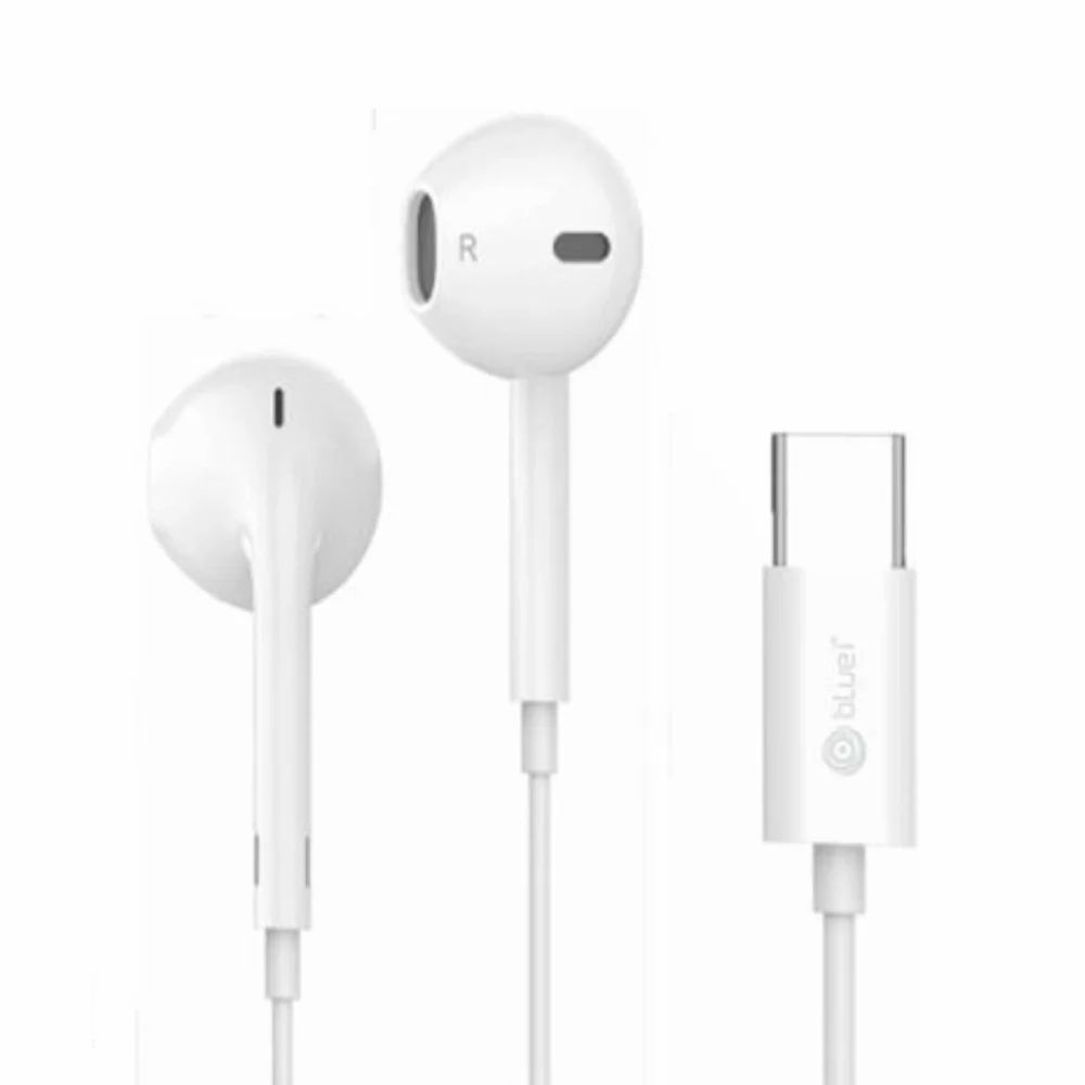 C4 Type-c Wired Earphone - Color: White