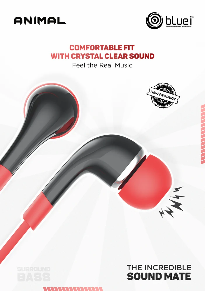 Animal Wired Earphone