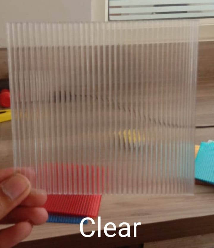 Transparent Multiwall Sheet - Hardness: Rigid