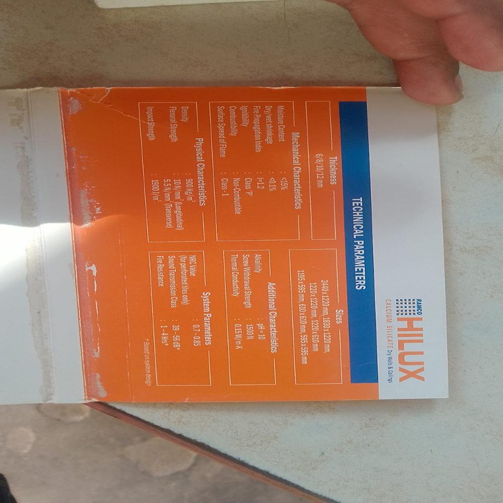 hilux calcium silicate board