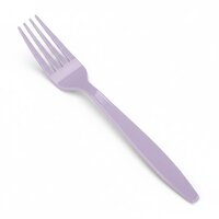 Light Voilet Plastic Fork Spoon - Handle Type: Ergonomic Flat Handle