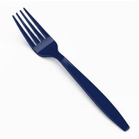 Blue Plastic Fork Spoon - Handle Type: Integrated
