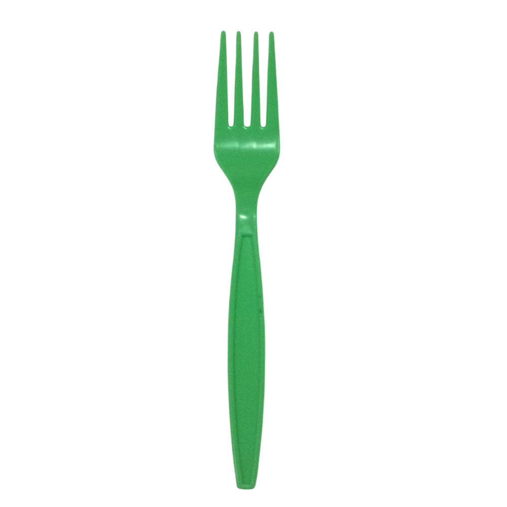 Green Plastic Fork Spoon