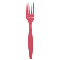 Pink Plastic Fork Spoon