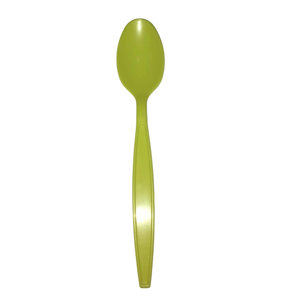 Green Plastic Spoon