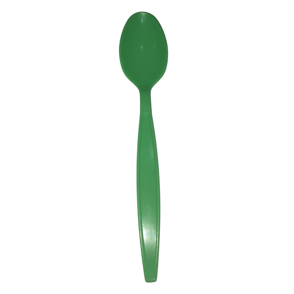 Green Plastic Spoon