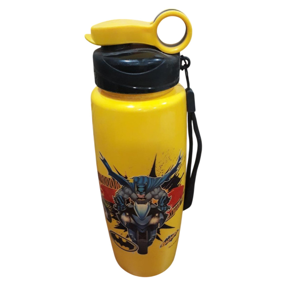 Yellow Printed Drinking Water Bottle