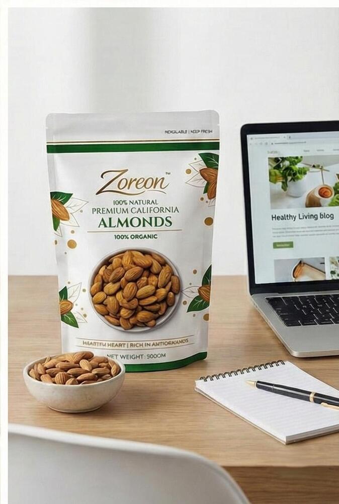 California Almond - Carbohydrate: 21.69G Per 100G