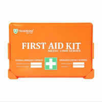 First Aid 10 Person Kit - Color: Orange