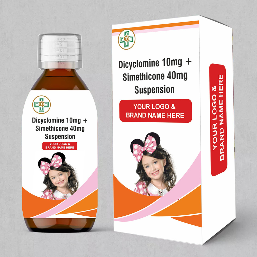 10mg Dicylomine And 40mg Simethicone Suspension Syrup
