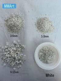 White Marble Crushed Diffrent Size Stone Chips And Gregate For Stone Carpet And Epoxy Stone Flooring - Density: 1 Gram Per Cubic Centimeter(g/cm3)