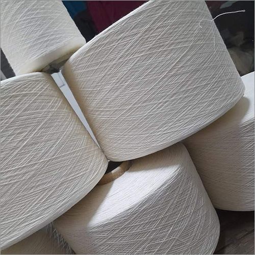 Cotton Open End Yarn - Durable, Lightweight, Washable | Plain White For Embroidering, Knitting, Weaving
