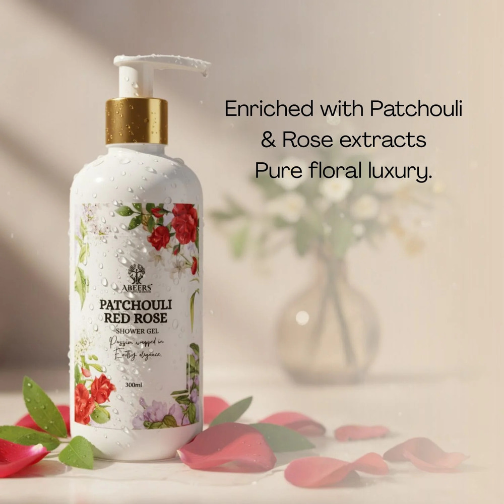 300 Ml Patchouli Red Rose Shower Gel - Age Group: Adults