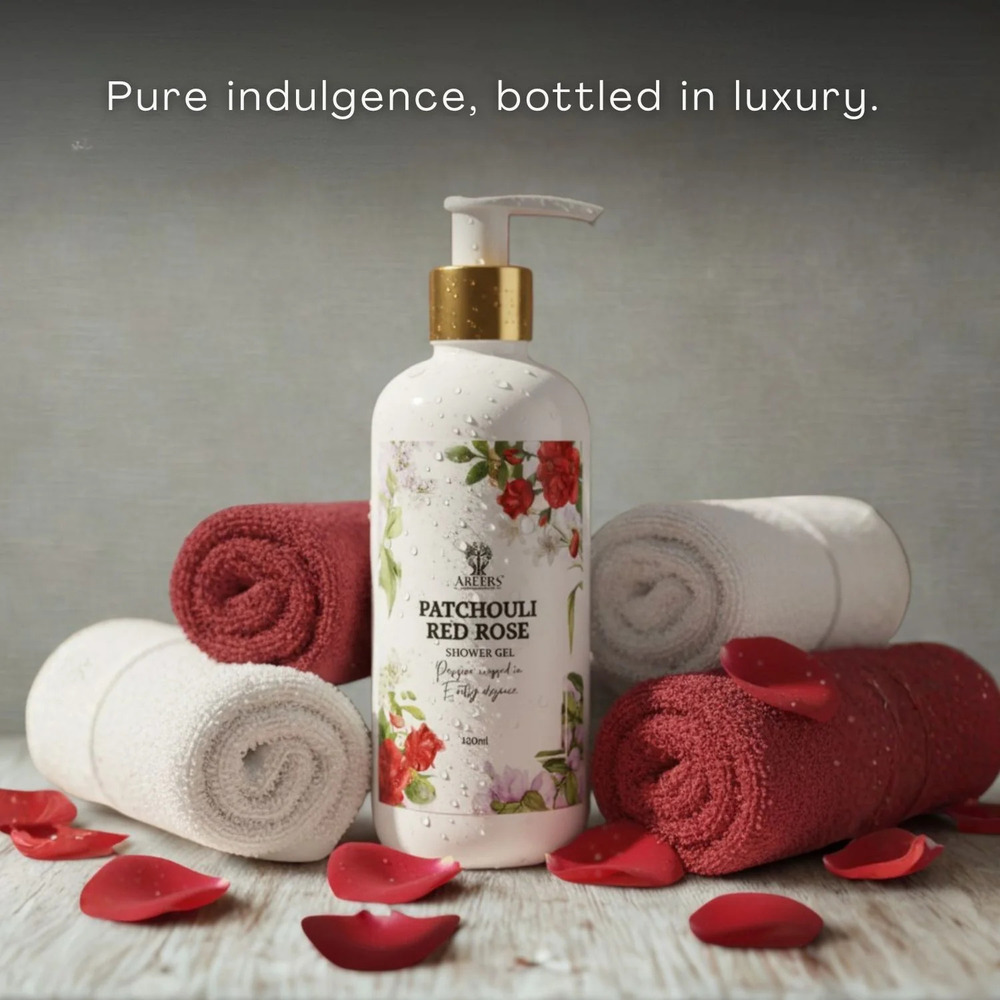 300 Ml Patchouli Red Rose Shower Gel - Age Group: Adults