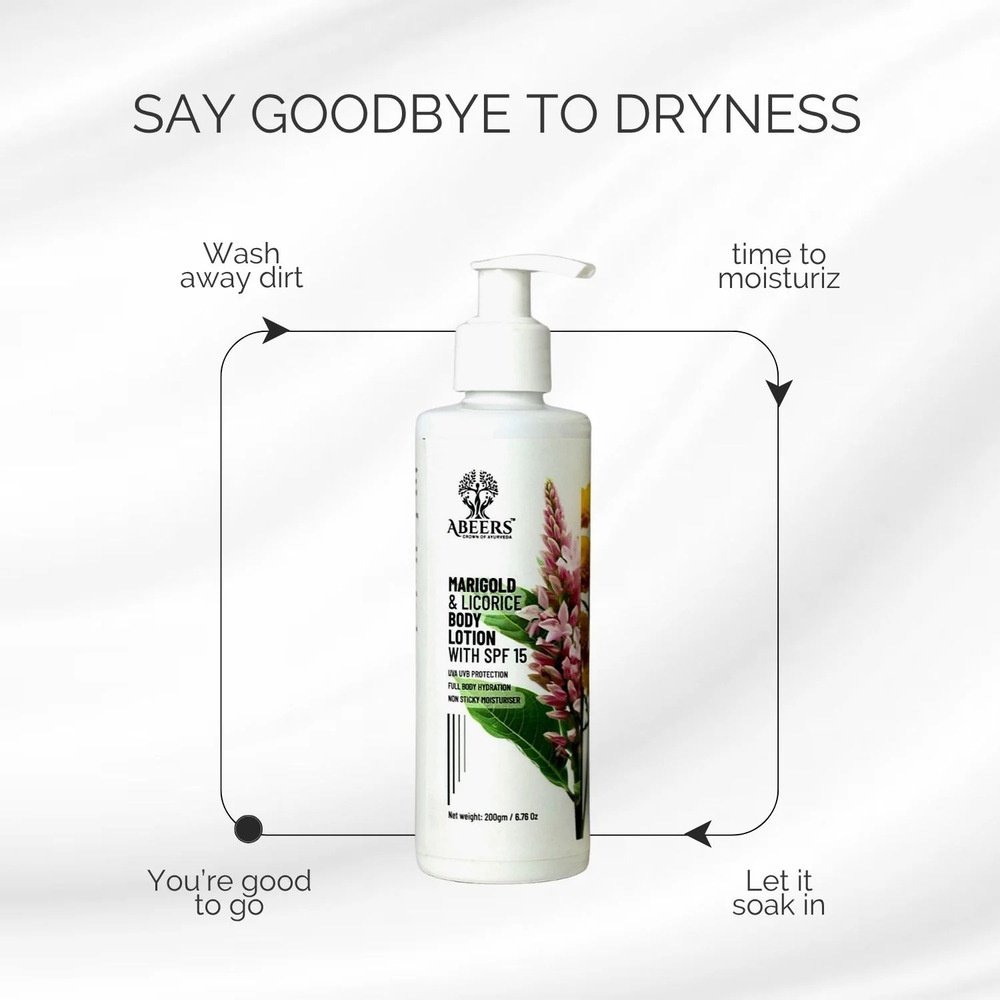 Marigold And Licorice Body Lotion SPF 15