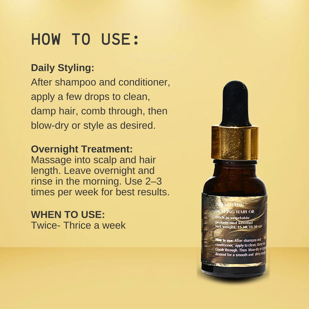 Bio Keratin Healing Hair Oil