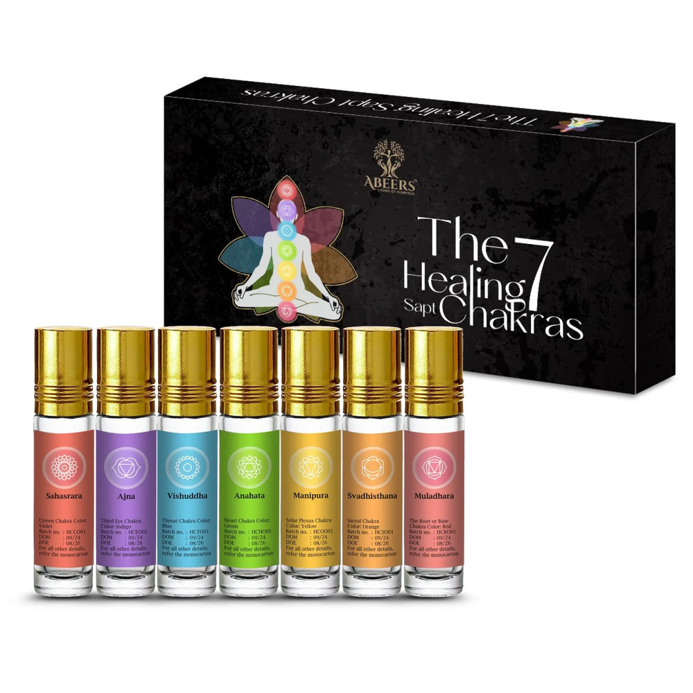 7x6 ML 7 Chakras Healing Oil Set