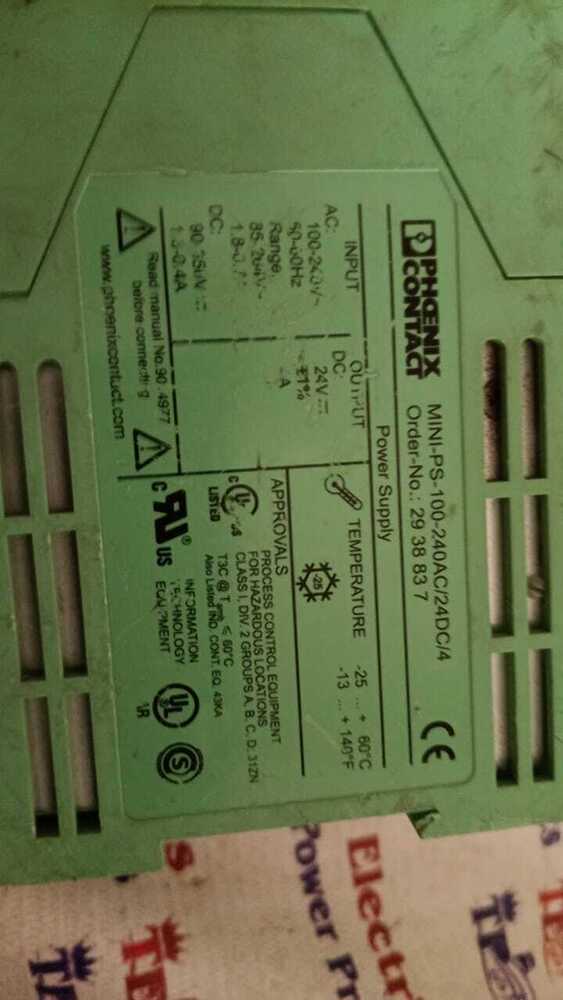 PHOENIX CONTACT MINI-PS-100-240AC/24DC/4 PLC
