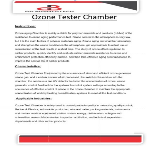 Automatic Ozone Test Chamber