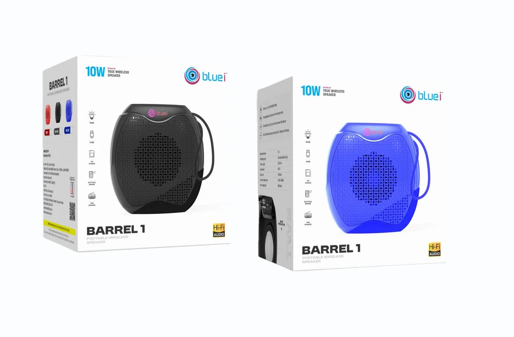 Bluei Barrel 1 Portable Wireless Bluetooth Speaker