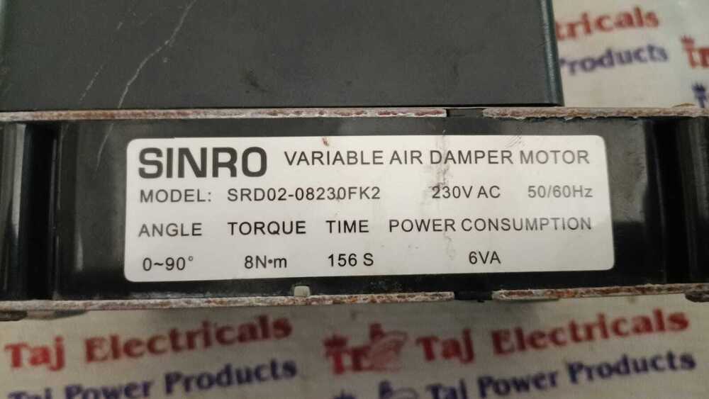 SINRO SRD02-08230FK2 VARIABLE AIR DAMPER MOTOR