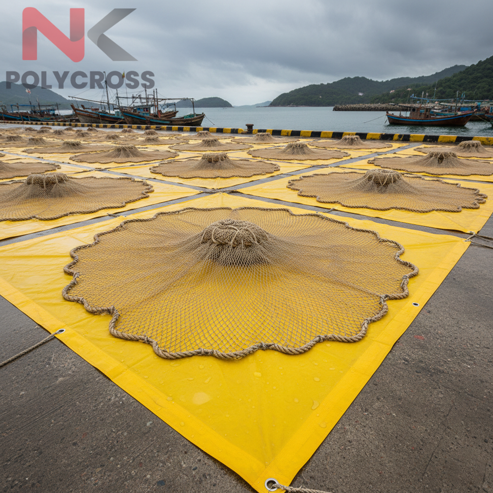 Fishing Net Drying Sheet - Color: Blue