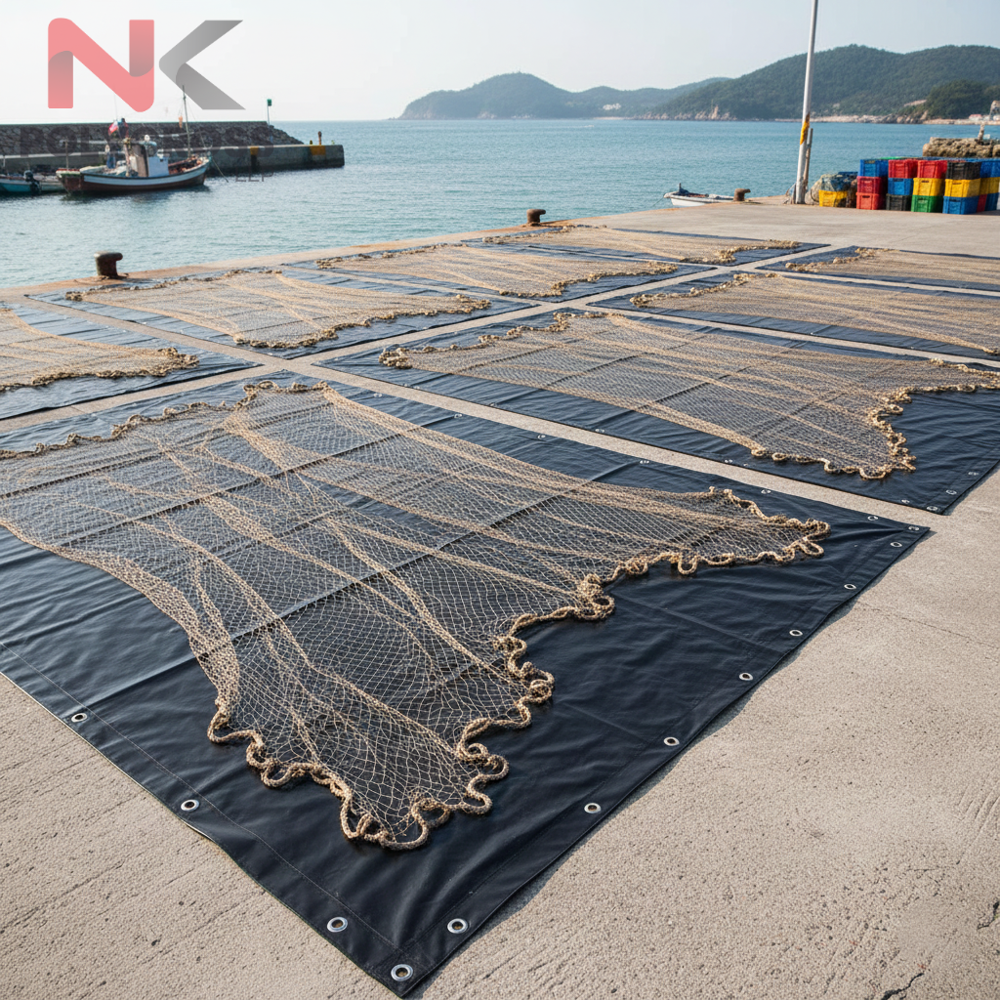 Fishing Net Drying Sheet - Color: Blue