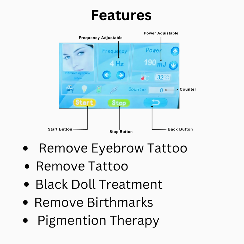 Portable Q Switch Nd Yag Laser Machine