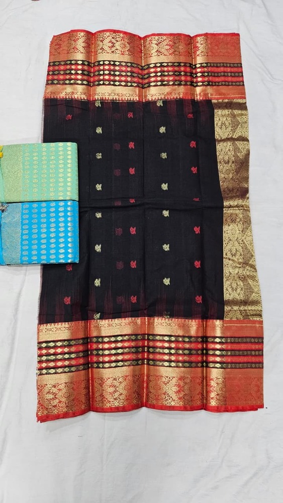 Fancy Cotton Rich Pallu Saree