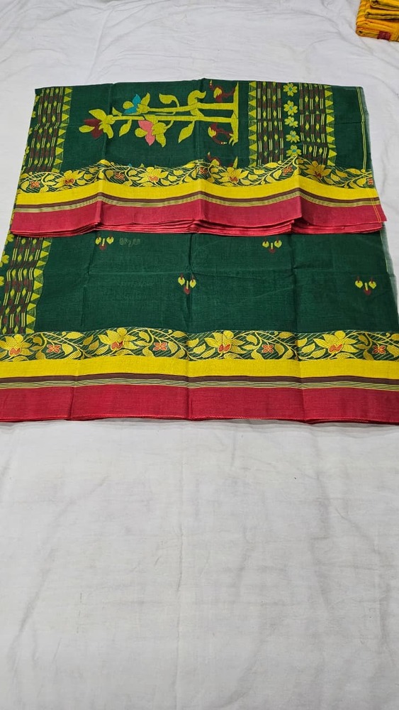 Cotton Without Zari Border Saree