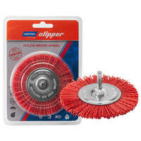 Clipper Nylon Brush Wheel - Color: Silver