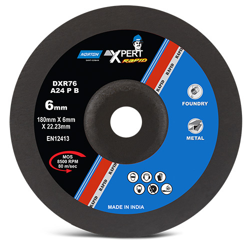 DXR76 DCD 180 x 6mm Xpert Rapid Depressed Center Wheel