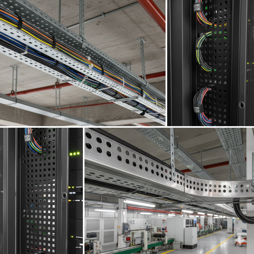 Perforated Cable Tray - Dimension (L*w*h): 100*100*50 Millimeter (Mm)