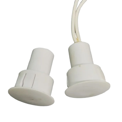 Steel Door Contact Magnetic Reed Switch - Color: White