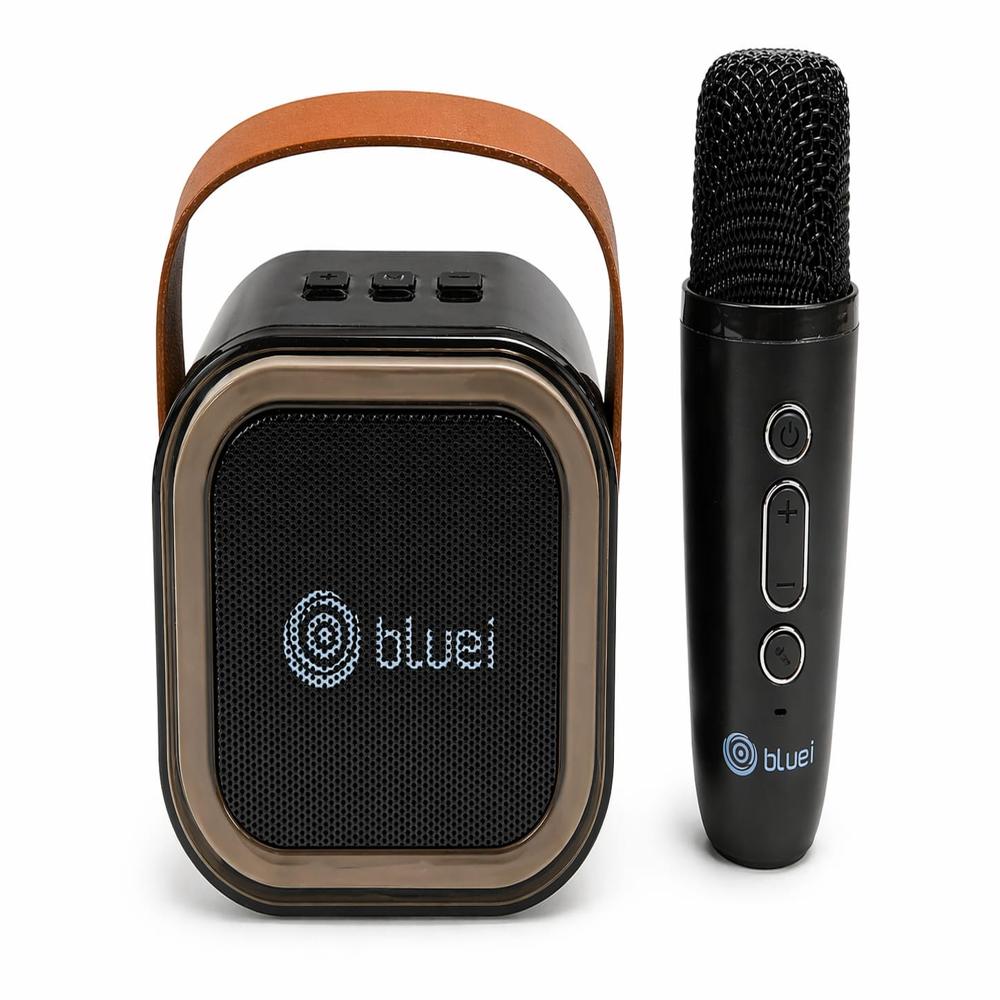 Groove Box Bluetooth Speaker with Wireless Microphone