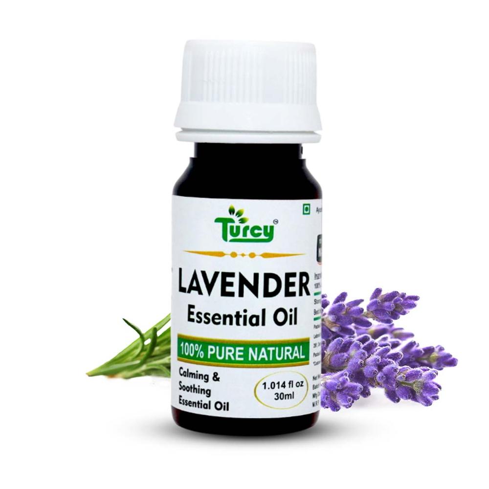 Turcy Pure Lavender Essential Oil for Skin Healing, Hair Care, Massage & Aromatherapy(30ml)